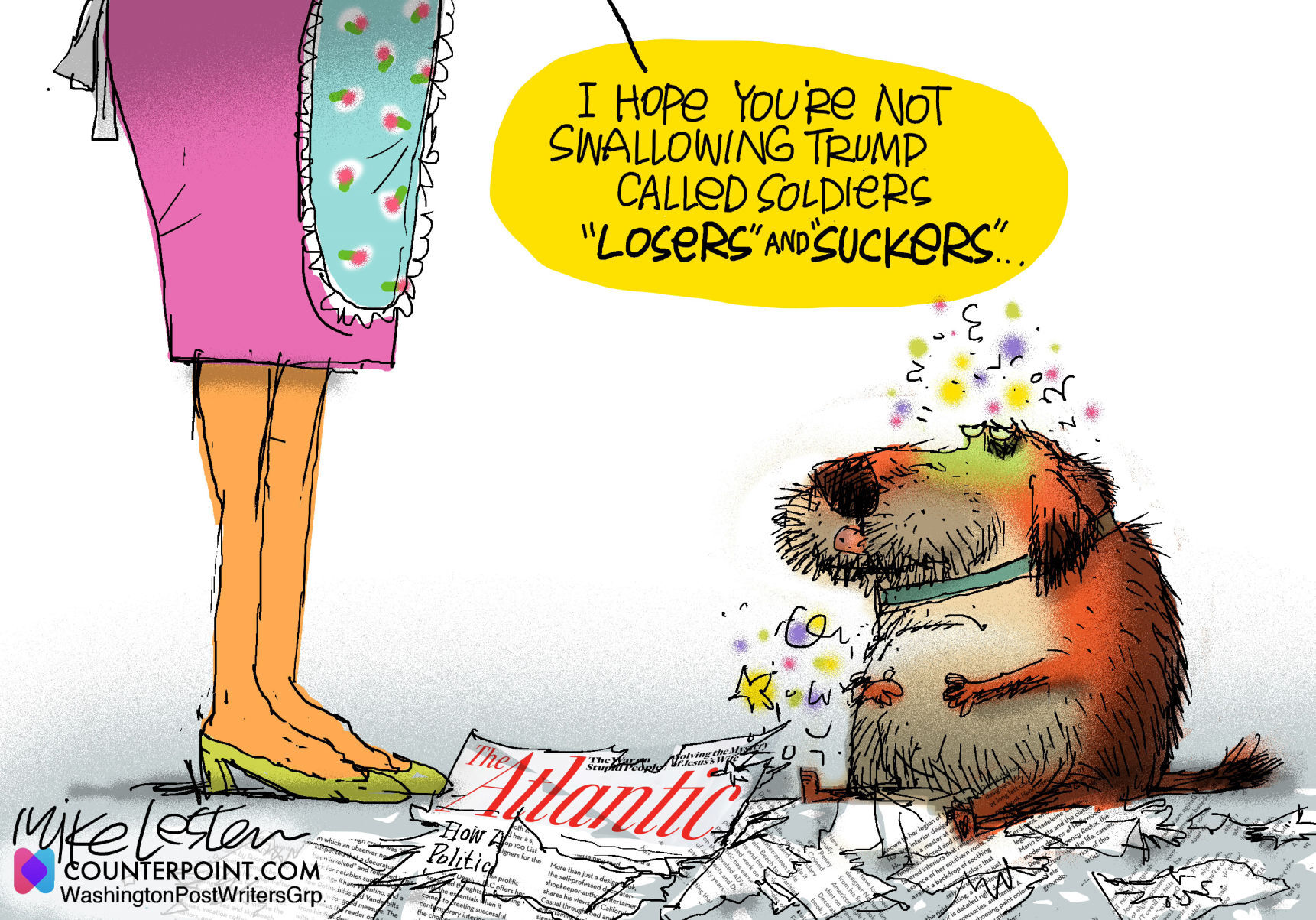 Mike Lester cartoon